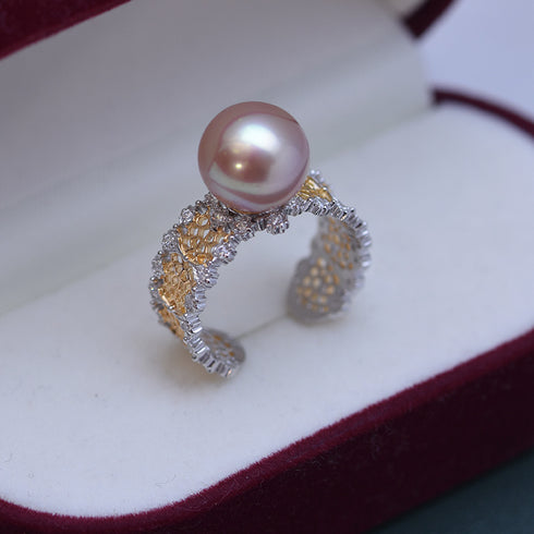 10-11mm Freshwater Pearl & Nyssa Ring - House Of Pearls